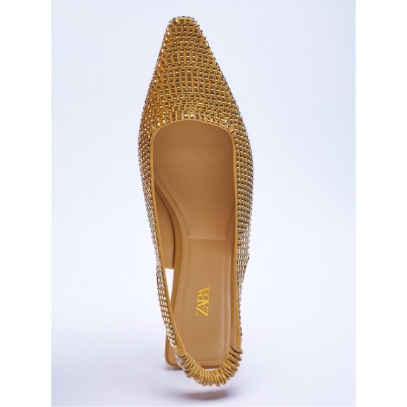 New ZARA Sparkling slingback flats - Picture 2 of 6
